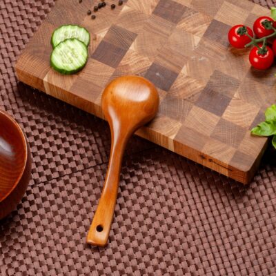 EAS_1173 Деревянная кулинарная ложка, длина 19 см