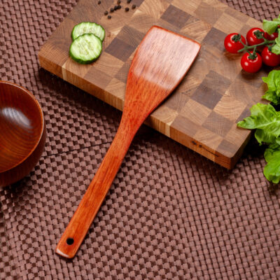 EAS_1178 Деревянная лопатка для кухни, длина 33 см, ширина 7,5 см