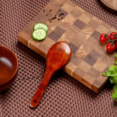 Кулинарная ложка-лопатка для кухни из дерева Унаби, длина 22 см