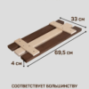 image 3 Сиденье (решётка) для ванной и душа из термообработанного дерева из 3-х штук