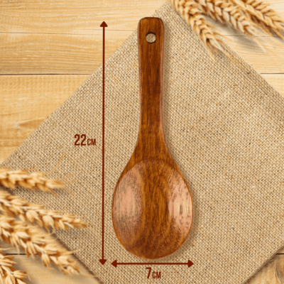 Кулинарная ложка-лопатка для кухни из дерева Унаби, длина 22 см