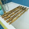 Сиденье (решётка) для ванной 70 см, обожженная древесина
