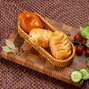 Корзина плетеная для сервировки и хранения, 24х9х4 см, овальная